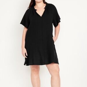 Old Navy split neck Crinkle Gauze Women's Dress